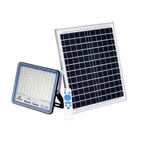 Napelemes utcai, udvari LED lámpa távirányítóval, különálló napelemmel, 200W