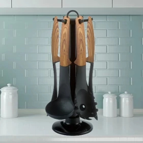 Royalty Line 7 részes konyhai tálalóeszköz készlet tartóállvánnyal