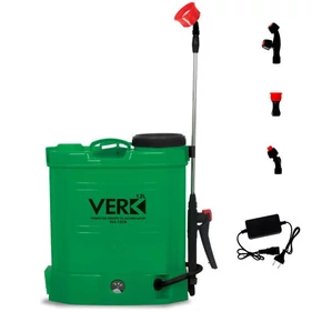 Verk 12 literes akkumulátoros háti permetező, 3 különböző fejjel
