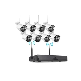 8 kamerás vezeték nélküli WiFi  FullHD biztonsági kamera rendszer