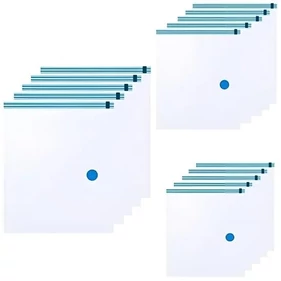 15 db-os vákuumzsák szett 3 féle mérettel, 5-5 db 50×70, 60×80, 70×100 cm zsákokkal