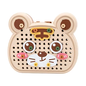 3D űr tematikus építőjáték 161 elemmel, elektromos csavarhúzóval, maci tárolódobozzal, kreatív fejlesztő játék gyerekeknek