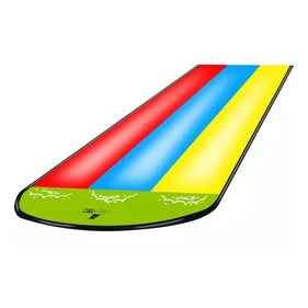 Vízsugaras, szivárvány, tripla pályás vízi csúszda 3db színes felfújható csúszkával, 475x202 cm méretben