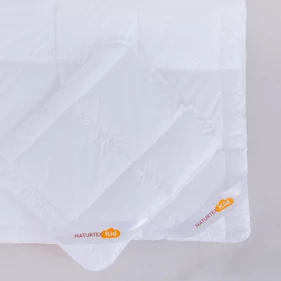NATURTEX Medisan gyerek paplan-kispárna garnitúra, hordtáskában, 40×50 cm, 90×130 cm, fehér