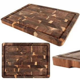 Prémium minőségű masszív akácfa vágódeszka és tálaló