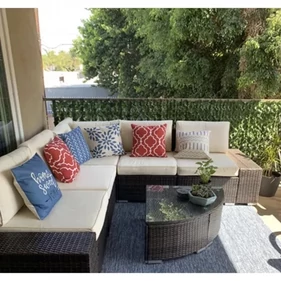 Műsövény erkélyre, kerítésre, 5 paneles, 50x300 cm teljes méretben, zöld