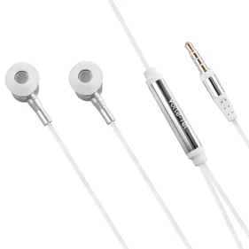 Vezetékes fülhallgató 10 mm hangszóró, beépített mikrofon és vezérlőgomb 