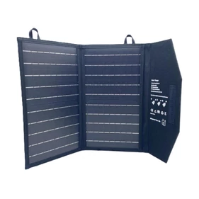 Hordozható napelem panel 20W, összecsukható, DC csatlakozóval, energiatakarékos és strapabíró