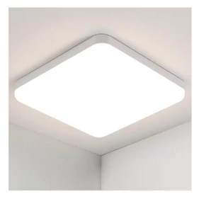 LED mennyezeti panel 32W, négyzet alakú, 6000K, energiatakarékos és porálló