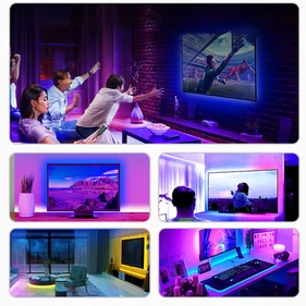 RGB LED szalag 2 m, állítható színek, energiatakarékos és hosszú élettartamú