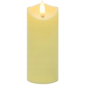 Valósághű pislákoló LED gyertya 17 cm magas, energiatakarékos és környezetbarát hangulatvilágítás