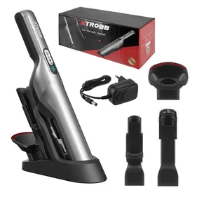 Vezeték nélküli autós kézi porszívó, 16kPa szívóteljesítmény, 100W BLDC motor, HEPA szűrő, töltőállomás