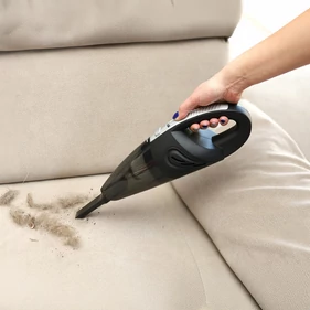 ​Vezeték nélküli, nagy teljesítményű kézi autós porszívó, HEPA szűrős portartállyal, akkumulátorral, USB-C csatlakozóval tölthető, 4 db-os fejkészlettel, gégecsővel, hordtáskával