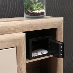 ​Otthoni széf elektronikus számzárral, rögzítő csavarokkal, két kulccsal