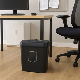 Automatikus iratmegsemmisítő, 12 literes tartállyal, GDPR kompatibilis, fekete