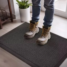 Modern, csúszásmentes lábtörlő 3D felülettel, tartós TPE anyagból, otthoni és üzleti használatra