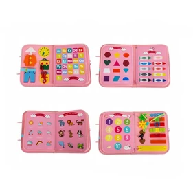 Montessori kreatív foglalkoztató könyv gyerekeknek, 7 az 1-ben tevékenységekkel kézügyesség és kreativitás fejlesztésére