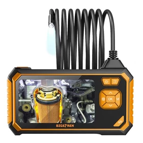 Endoszkóp kamera 4.3&quot; LCD kijelzővel, LED világítással, előtétekkel, micro USB csatlakozással, vízálló, 5 m