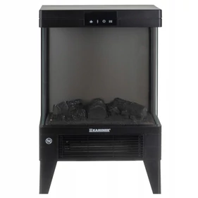 Elektromos kompakt fűtőtest 2000 W tűz effektussal, LED kijelzővel, távirányítóval, túlmelegedés elleni védelemmel és időzítővel