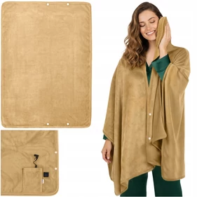 Fűthető hordozható takaró – USB-s, mosható, 3 hőfokszint, LED kijelző, gerincfűtéssel