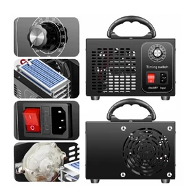 Ózongenerátor 4 kerámialappal, 150W, 60 perces időzítő, nagy teljesítményű levegőfertőtlenítő