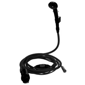 Hordozható kemping zuhany merülőszivattyúval, szivargyújtós csatlakozással, 3,5 liter/perc kapacitással