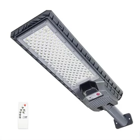 Nagy fényerejű, napelemes, akkumulátoros, mozgásérzékelős, utcai LED lámpa, 1 paneles, 500w