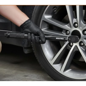 Professzionális króm-vanádium acél nyomatékkulcs biztonsági retesszel, 3/8", 7-112 Nm, kalibrálási tanúsítvánnyal, műanyag tárolóban