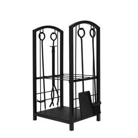 Fém fatároló kiegészítőkkel, 30 kg terhelhetőséggel, 30×40×73 cm, fekete színben