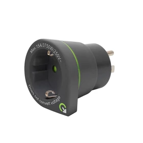 Q2POWER 1.200110-TH utazóadapter \ Europe to USA”, bemeneti feszültség: 100-250 V, teljesítmény: 100 V - 1500 W / 250 V - 3750 W"