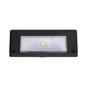 HOME MX658 napelemes falilámpa szett, 2db-os szett, 2db hidegfehér LED, cserélhető AA akkumulátor, fekete