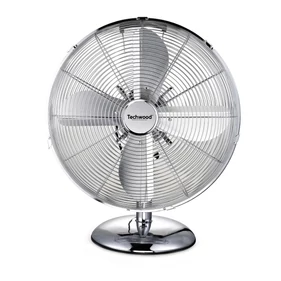 Techwood TVI-335 fém asztali ventilátor, 30 cm-es lapátátmérő, 45 W, 3 sebesség, oszcillálás, hálózati tápellátás