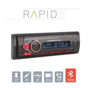 Fejegység &quot;Rapid&quot; - 1 DIN - 4 x 50 W - BT - MP3 - AUX - SD - USB