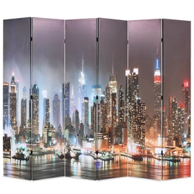 Éjszakai New York mintás paraván 228 x 170 cm
