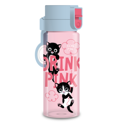 Ars Una Think Pink BPA-mentes, biztonsági záras prémium kulacs, 475 ml
