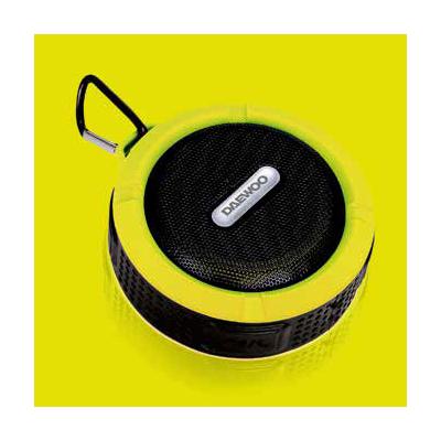 Daewoo fürdőszobai bluetooth hangszóró 3W teljesítménnyel, sárga