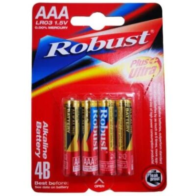 Robust AAA alkáli ceruzaelem 1,5 V Ultra Plus - 4 db