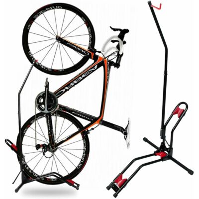Szabadon álló, helytakarékos, függőleges állítható kerékpártároló állvány (20-27"-os kerékmérethez)