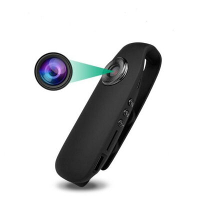 Mini FullHD kamera mozgásérzékelővel, testkamera, megfigyelő kamera csiptetővel