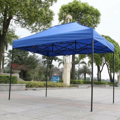 Értékcsökkent - Elite Garden® prémium erősített összecsukható kerti pavilon, sörsátor, 3x4,5m - kék