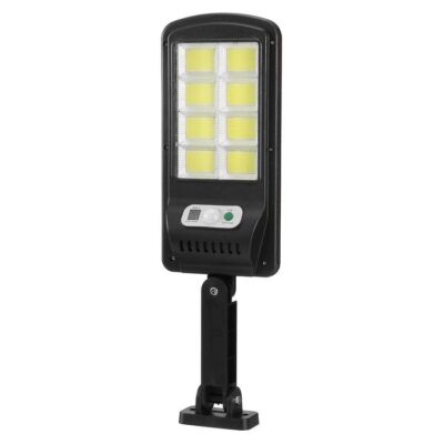 Napelemes COB LED lámpa mozgásérzékelővel, fali tartókonzollal, 180 W 