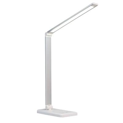 LED asztali lámpa, USB csatlakozóval, ezüst
