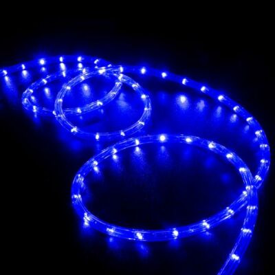 Kültéri LED fénykábel, kék, 8 programos, 10 méter