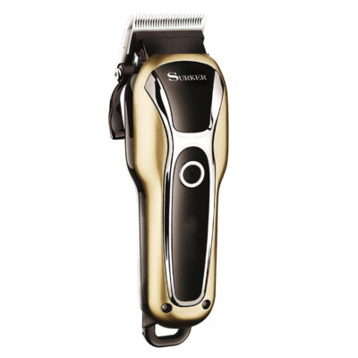 Surker LED kijelzős akkumulátoros haj-, és szakállvágó készlet, arany, SK-805