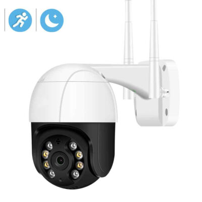 Kültéri WiFi IP PT biztonsági kamera, éjjellátó, távolról vezérelhető, 1080p