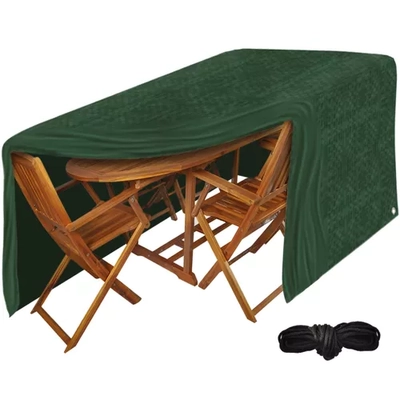 Kerti bútor-huzat, víz-, UV- és szélálló strapabíró anyagból, 100x180x240 cm méretben, zöld