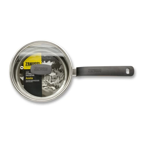 Zanussi rozsdamentes acél lábas üveg fedővel 18 cm AOSTA ZCS21412AF