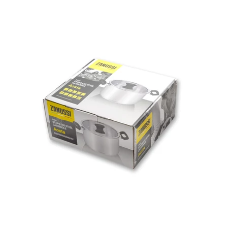 Zanussi rozsdamentes edény üveg fedővel 20 cm AOSTA ZCA31412AF