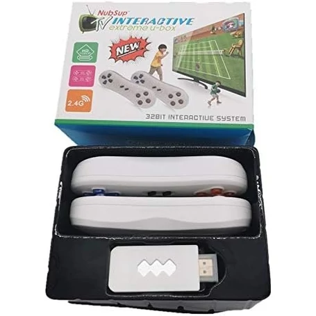 Vezeték nélküli interaktív játékkonzol, HD retro, 30 beépített játékkal