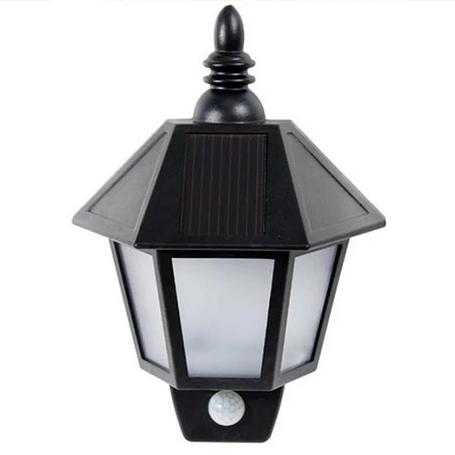 Elegáns napelemes fali lámpa mozgásérzékelővel, 45 lumen